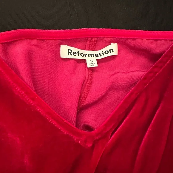 Reformation Lyza velvet slip mini dress - Picture 7 of 7